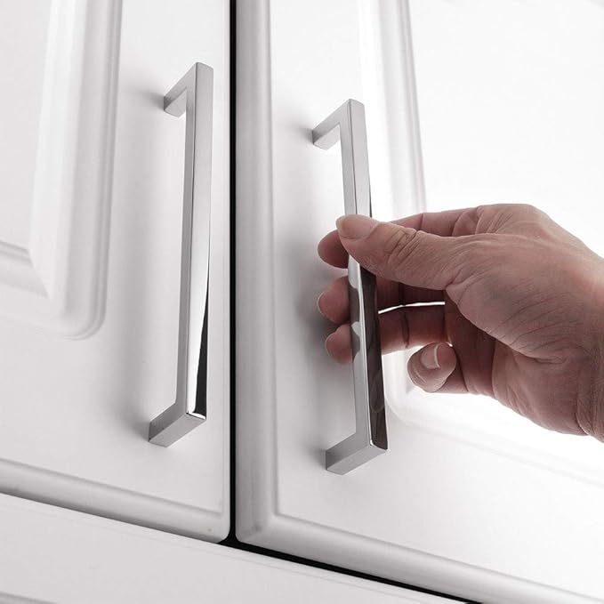 KOOFIZO 20-Pack Solid Square Bar Cabinet Handle - Image 3