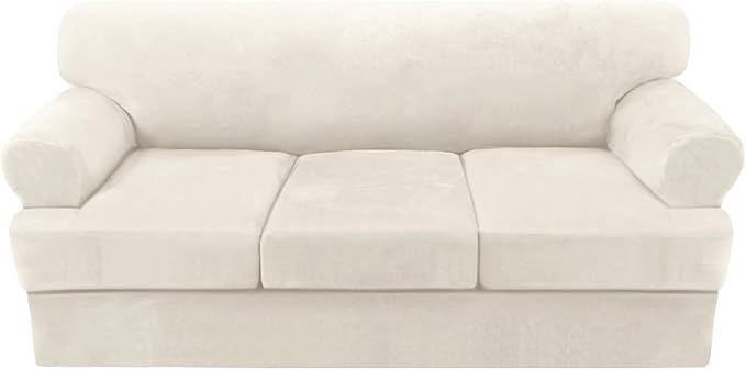 H.VERSAILTEX Sofa Cover 4 Piece T Cushion Sofa Slipcovers Couch Cover Furniture by HVERSAILTEX