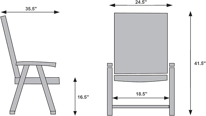 KETTLER White Plastic Lawn Chair, Premium German Made Folding Armchair - Image 3