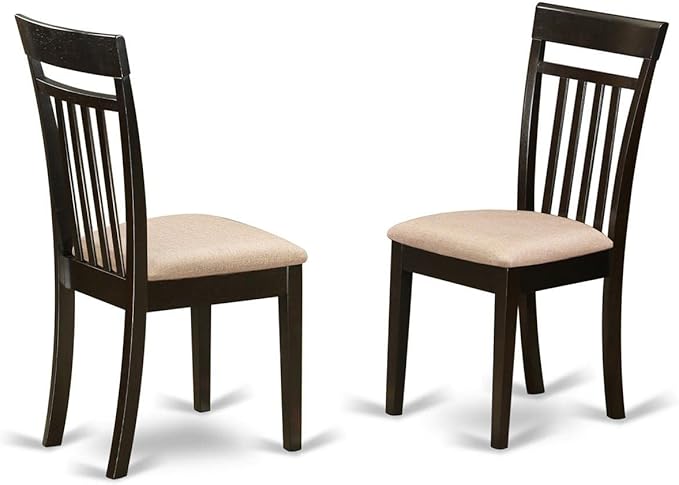 East West Furniture HLCA3-CAP-C 3 Piece Modern Dining Table Set Contains a - Image 3