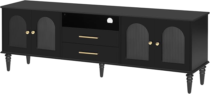 Merax 68.9'' TV Stand for TVs up to 75 Inches, Entertainment Center Media - Image 7