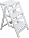 KINGBO Step Stool for Adults/Step Ladder/Counter Chair, 3-Step Folding Portable by KINGBO