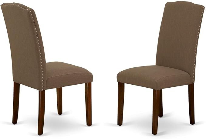 East West Furniture OXEN3-MAH-18 3 Piece Dining Room Table Set Contains a - Image 3