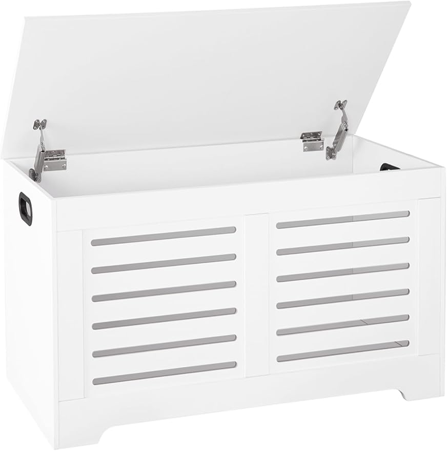 DINZI LVJ Storage Chest, Flip-top Wooden Toy Box Organizer by DINZILVJ