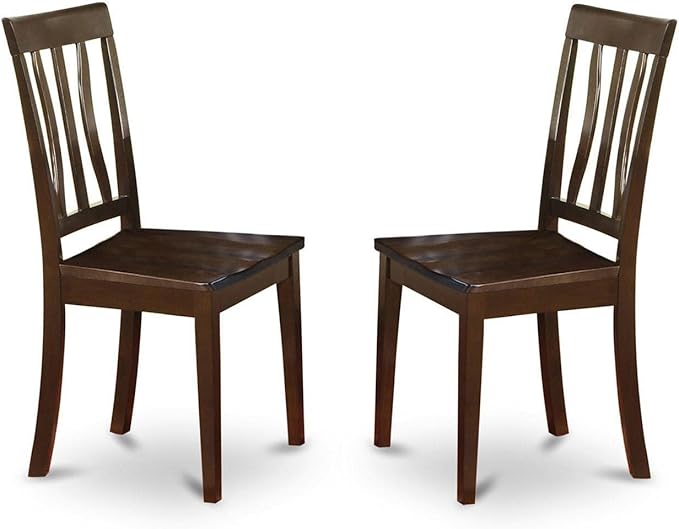 East West Furniture HLAN3-CAP-W 3 Piece Dining Room Furniture Set Contains a - Image 3