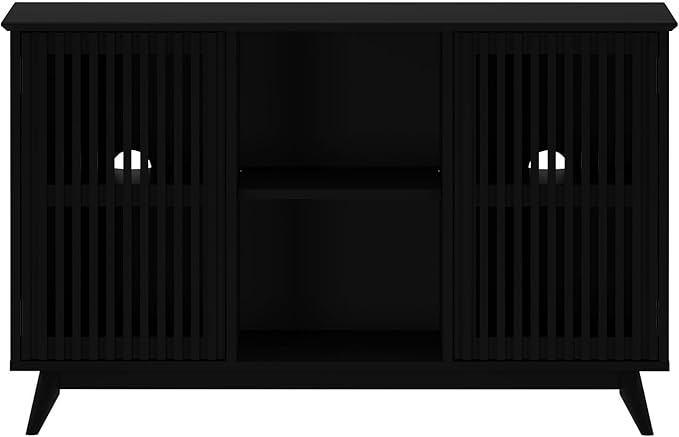 Plank+Beam Mid-Century Modern Wood TV Stand, Solid Wood Entertainment Console - Image 11