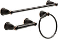 Franklin Brass Kinla 3-Piece Bathroom Set Oil Rubbed Bronze 24" Towel Bar Rack by FranklinBrass