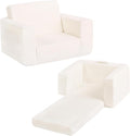Welnow Toddler Chair, 2-in-1 Soft Sherpa Kids Sofa, Convertible Toddler Couch by LifeGetsBetterWithWelnow