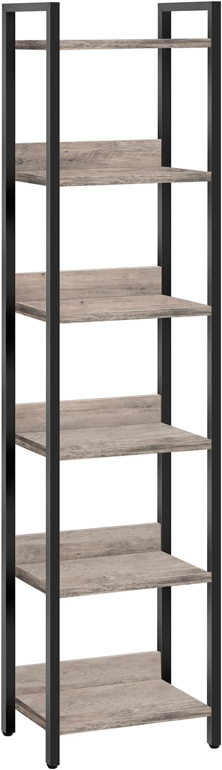 Bookshelf, 6-Tier Bookcase, Standing Book Shelf by MAHANCRIS