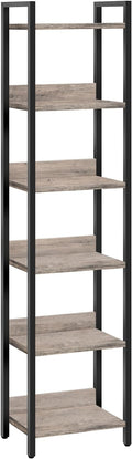 Bookshelf, 6-Tier Bookcase, Standing Book Shelf by MAHANCRIS
