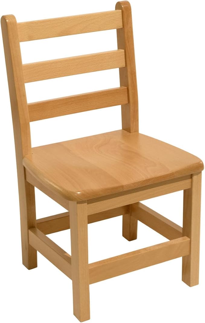 Kids Wooden Chair Set, Fully Assembled Youth Ladderback Wood Chairs - Image 3
