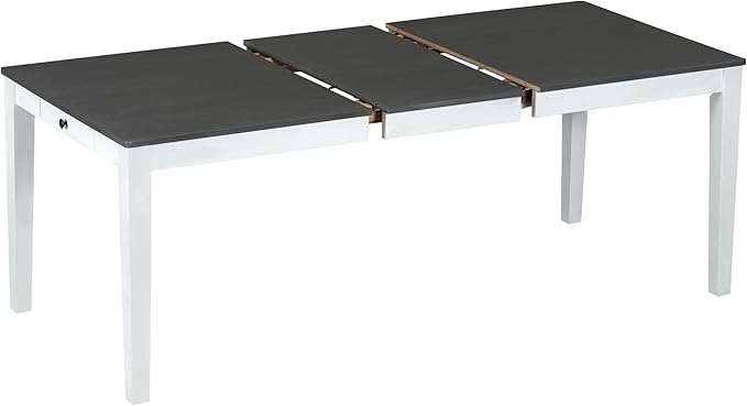 Merax Rustic 7 Piece 78.1inch Extendable Dining Table Set - Image 4