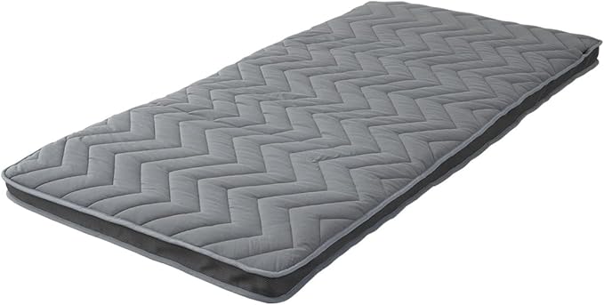EMOOR Japanese Wool-Blend Padded Futon Mattress GOMA Twin Dark Gray, Gusset by EMOOR