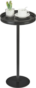 Round Drink Table, Small Pedestal Table, Small Round Side Table by Zexvida