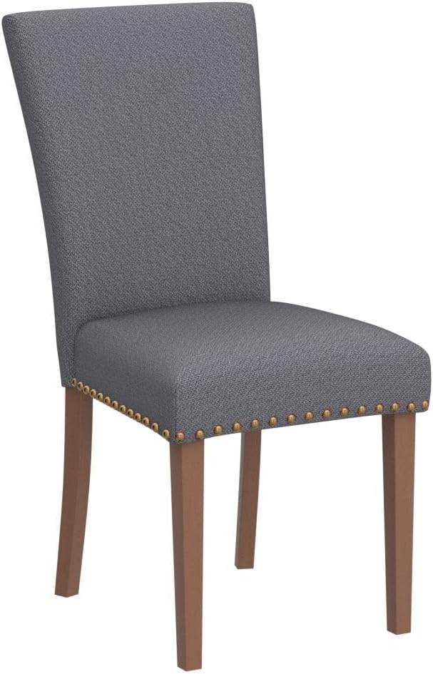 COLAMY Upholstered Parsons Dining Chairs Set of 2, Fabric Dining Room Kitchen - Image 5