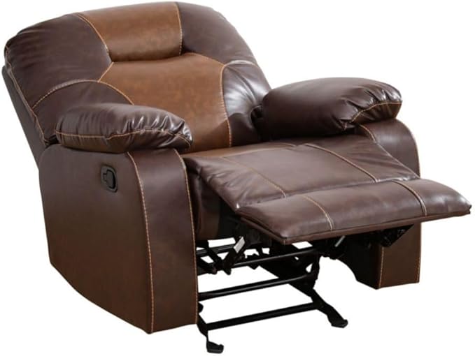 Manual Breathing Leather Reclining Sofa, Leather Recliner Couch, Comfortable by Unknown