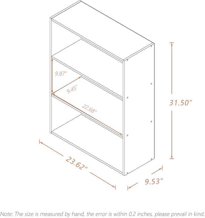 Basic Open Shelf Bookcase - Image 2