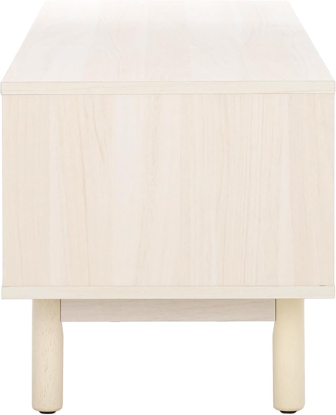 SAFAVIEH Aino TV Stand for up to 60" Flatscreen – Bleached White & Natural - Image 5