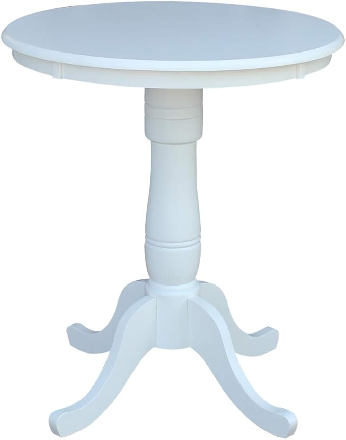 Whitewood Industries International Concepts 30" Round Top Pedestal Table by InternationalConcepts