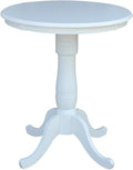 Whitewood Industries International Concepts 30" Round Top Pedestal Table by InternationalConcepts