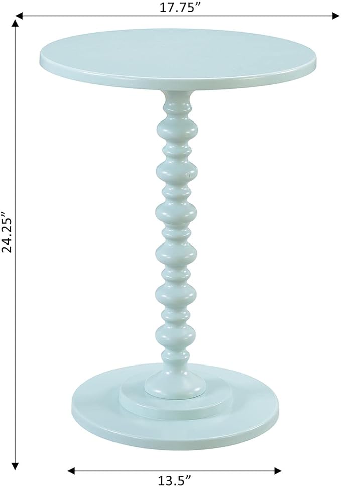 Convenience Concepts Palm Beach Spindle 17.75" Traditional Round End Living Room - Image 3