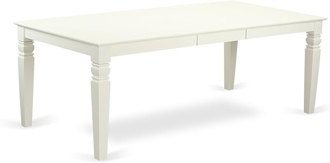 East West Furniture LGVA5-LWH-W 5 Piece Dining Set Includes a Rectangle Dining - Image 3