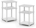 Furinno Just 3-Tier Turn-N-Tube End Table / Side Table / Night Stand / Bedside by Furinno-FitsYourSpaceFitsYourBudget