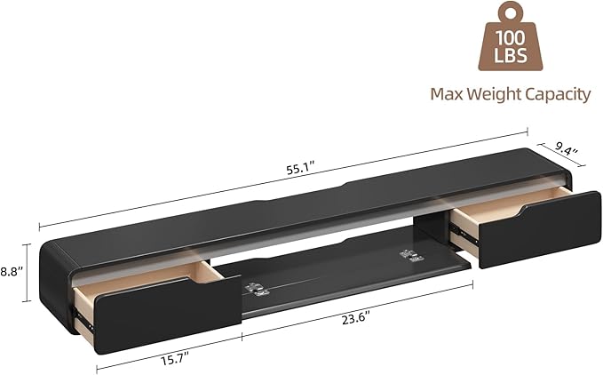 Fully-Assembled Floating TV Stand - Image 2