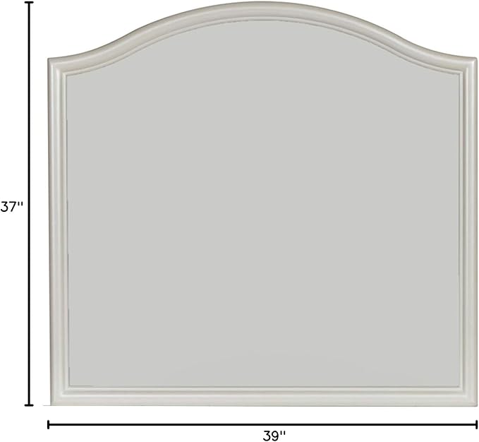 Liberty Furniture Industries Stardust Mirror, Iridescent White - Image 4