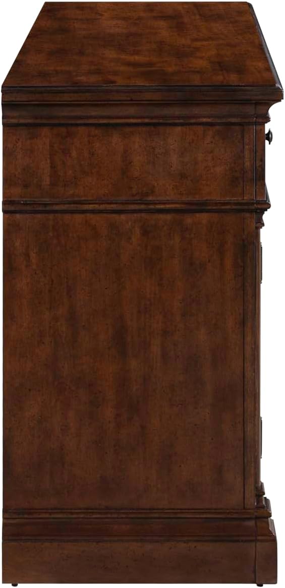 Liberty Furniture Arden Road TV Console, 74 Inch, Satin Cherry, 3 Drawers - Image 4