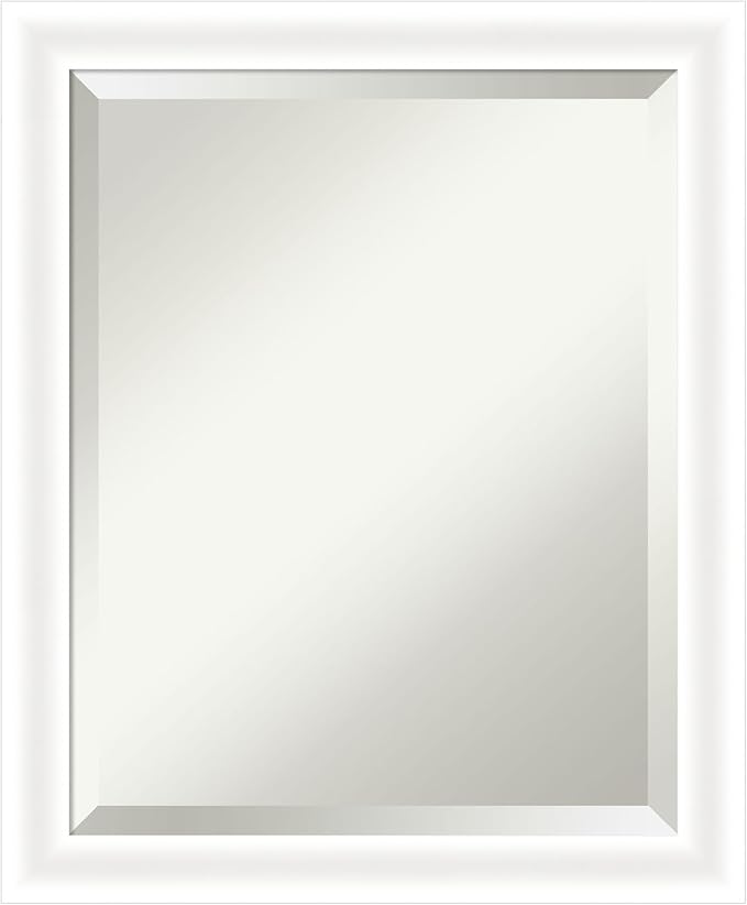 Amanti Art White Bathroom Mirror by AmantiArt