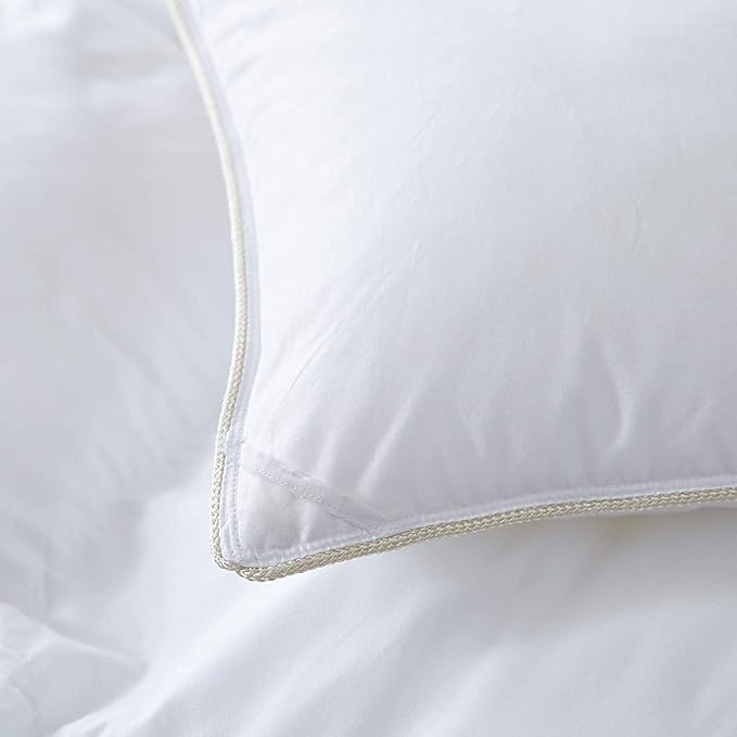Luxurious Goose Down Feather Fiber Comforter Duvet Insert, Plain Solid Design - Image 5