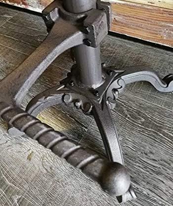 LOKKHAN Rustic Industrial Bar Stool - Image 6
