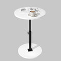 Adjustable Side Table, Round End Table, Small Bedside Table, Mid Century Modern by vovuvkwoodenbeds