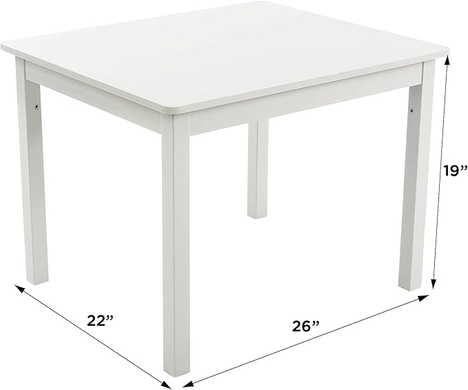 Humble Crew Kids Wooden Table and 4 Chairs Set, and Snack Time - Image 5