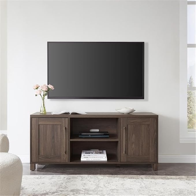 Henn&Hart Rectangular TV Stand for TV's up to 65" in Alder Brown, TV Stands for - Image 2