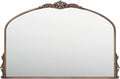 Distressed Antique Brass Wall Mirror Wide by PILIHOME