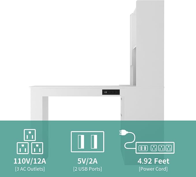 KEIKI L Shaped Home Office Desks - Image 5