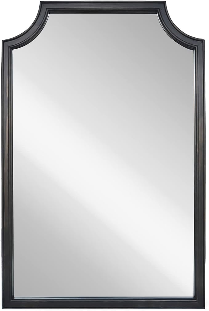 WallBeyond 24" x 36" Scalloped Corners Arch Rectangle Wall Mirror - Image 4