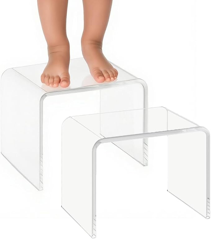 Acrylic Kids' Step Stool – Small Footstool by GETCK