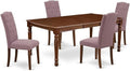 East West Furniture DOCE5-MAH-10 5 Piece Kitchen Table Set by EastWestFurniture