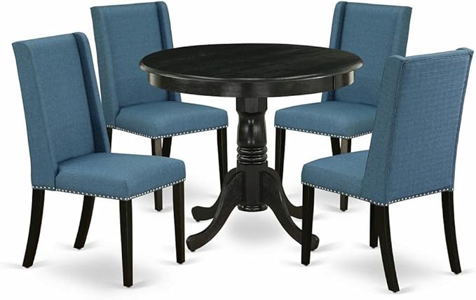 East West Furniture ANFL5-ABK-21 5 Piece Dinette Set by EastWestFurniture