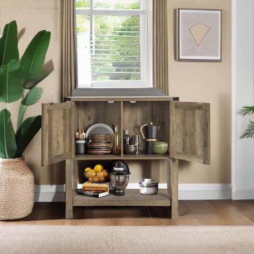 Sofa Table Console Table, Coffee Bar Cabinet, 31.5 L x 13.8 D x 34.65 H - Image 5