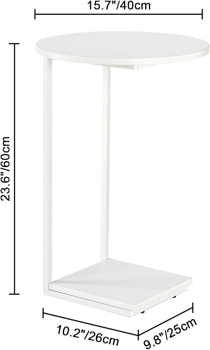HDANI C Table End Table, Couch Table That Slide Under, Sofa Side Table in - Image 3