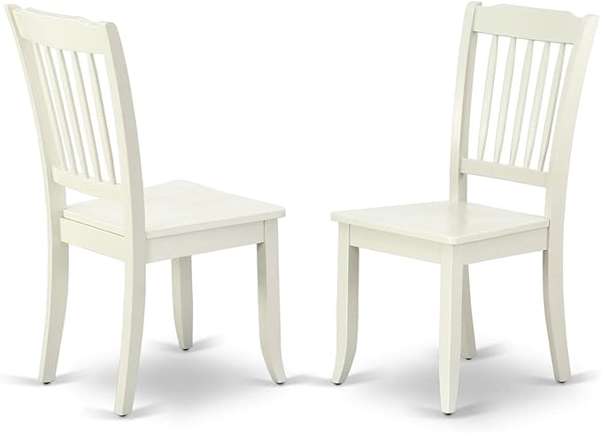 East West Furniture NODA5-LWH-W 5 Piece Modern Dining Table Set Includes a - Image 3