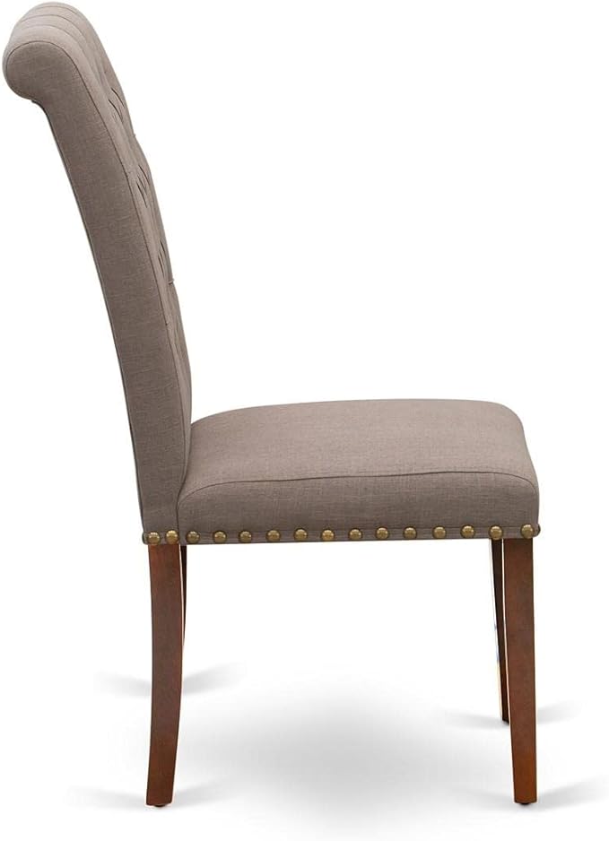 East West Furniture BRP3T18 Bremond Parson Kitchen Chairs - Image 7