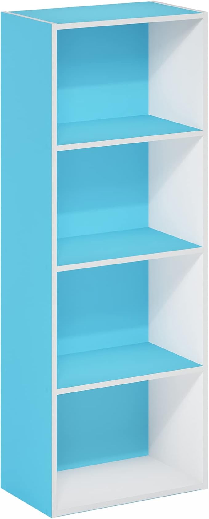 Furinno Luder Bookcase / Book / Storage, Light Blue/White - Image 5