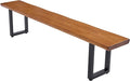 "Durable Solid Wood Top Bench by Unknown