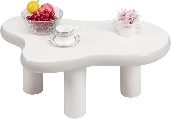HollyHOME Cloud Coffee Table, Unique Design Accent Table - Image 8