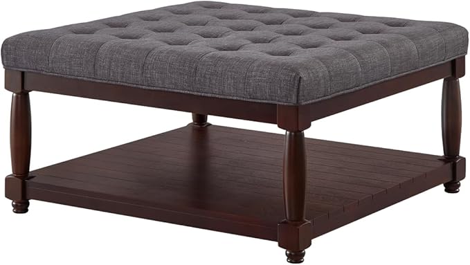 24KF Upholstered Square Coffee Table - Image 3